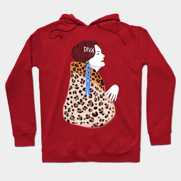 Devious Diva Hoodie by Illustrating Diva 